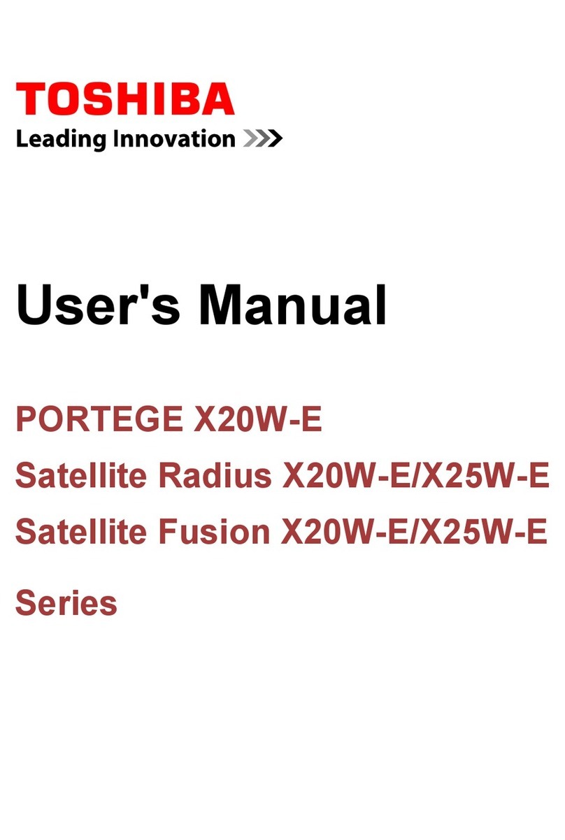 Toshiba Satellite Radius X20W-E User manual