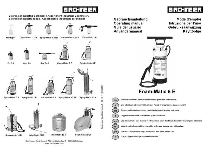 Birchmeier McProper User manual