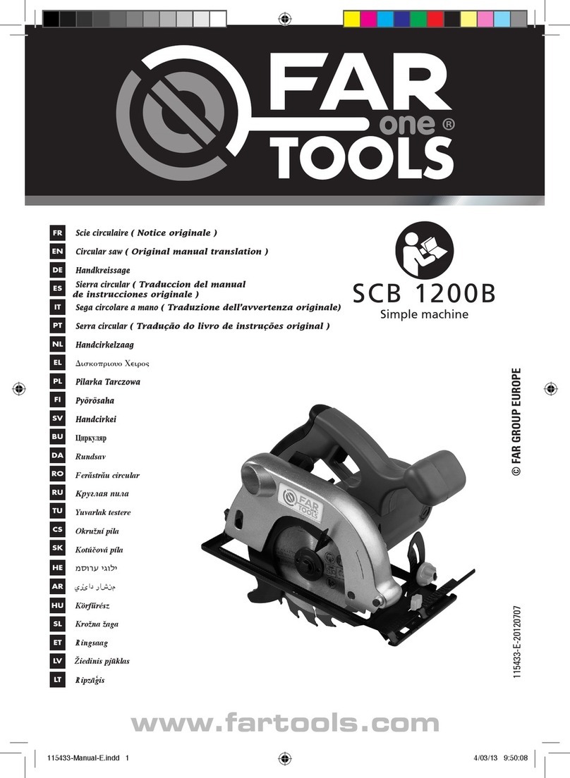 Far Tools SCB 1200B Use and care manual