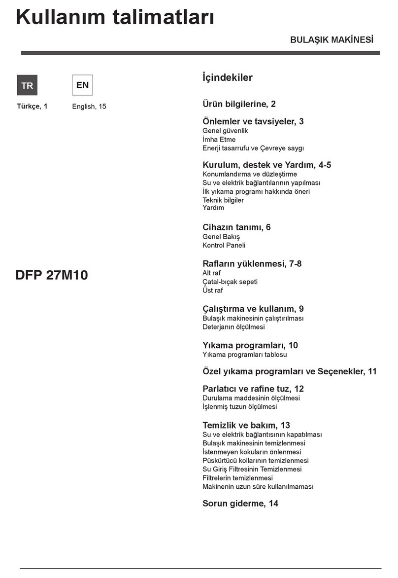 Indesit DFP 27M10 User manual