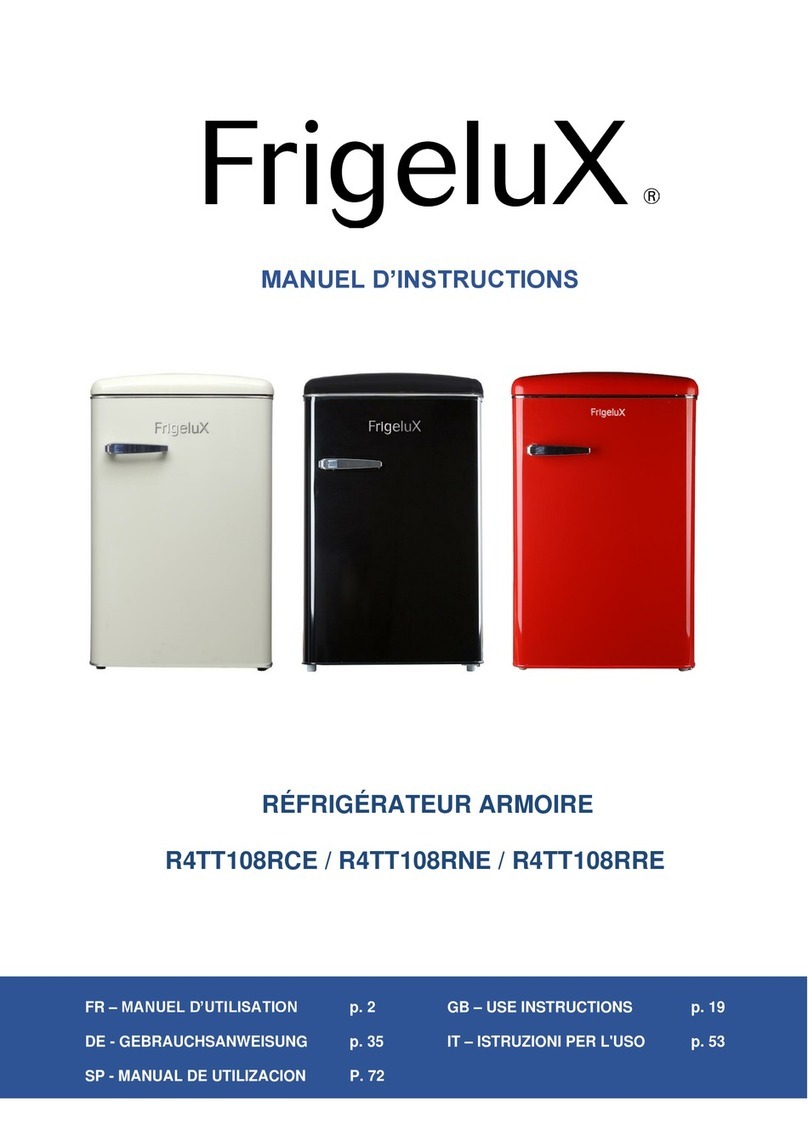 Frigelux R4TT108RCE Operating and maintenance manual