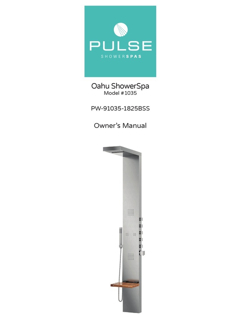 Pulse Shower Spas Oahu ShowerSpa 1035 User manual