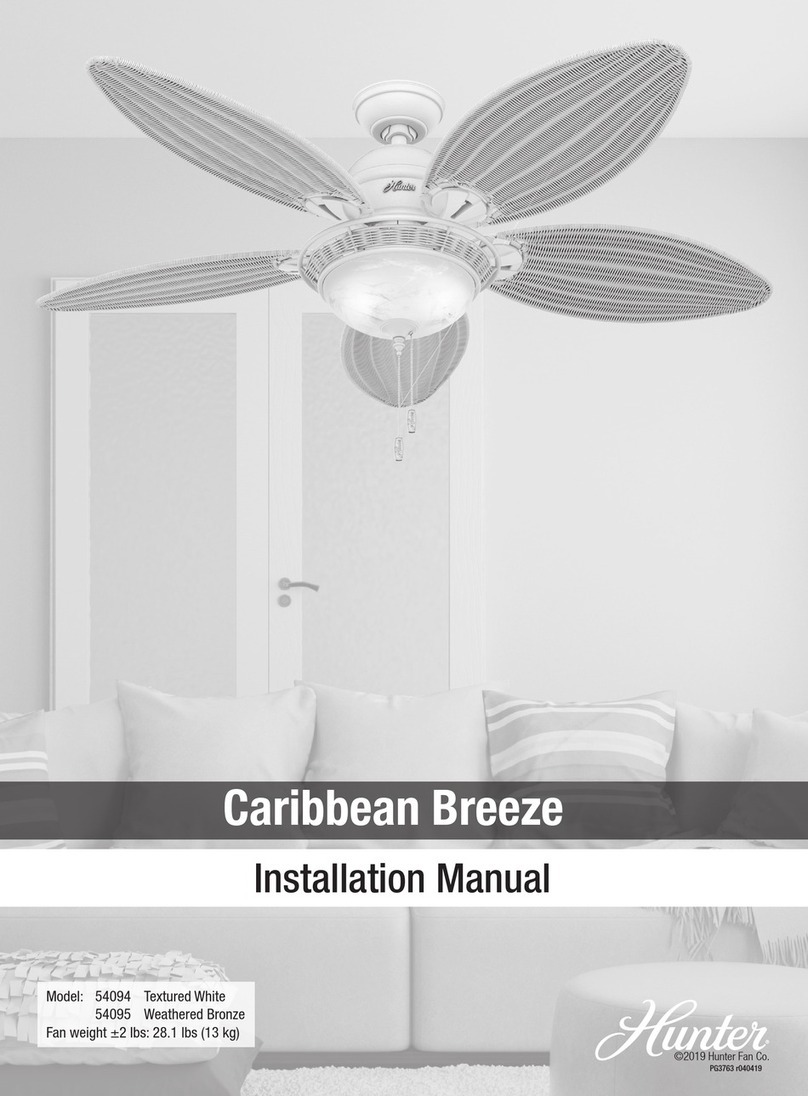 Hunter Caribbean Breeze 54095 User manual