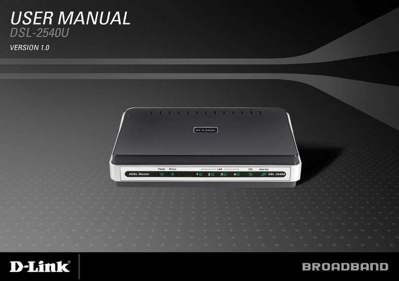 D-Link DSL-2540U User manual