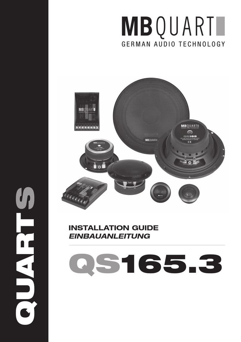MB QUART QS165.3 User manual