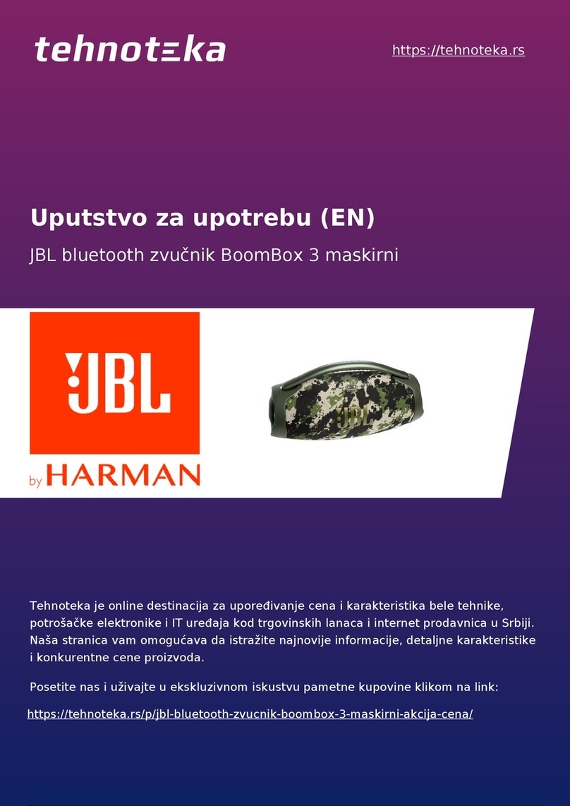 Harman JBL BoomBox 3 maskirni User manual