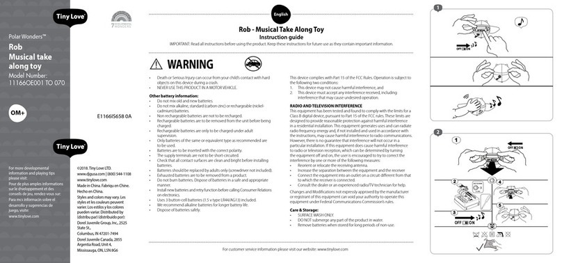 Tiny Love Polar Wonders 111660E001 TO 070 User manual