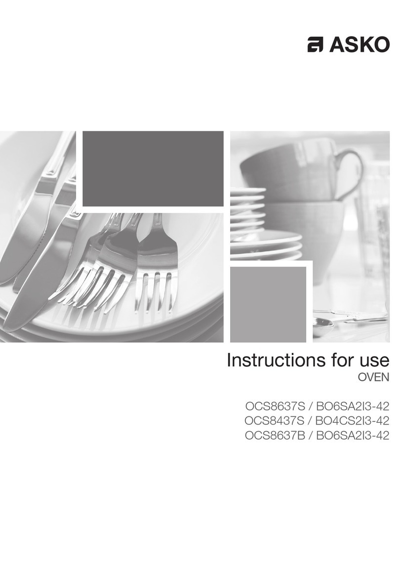 Asko OCS8637B User manual