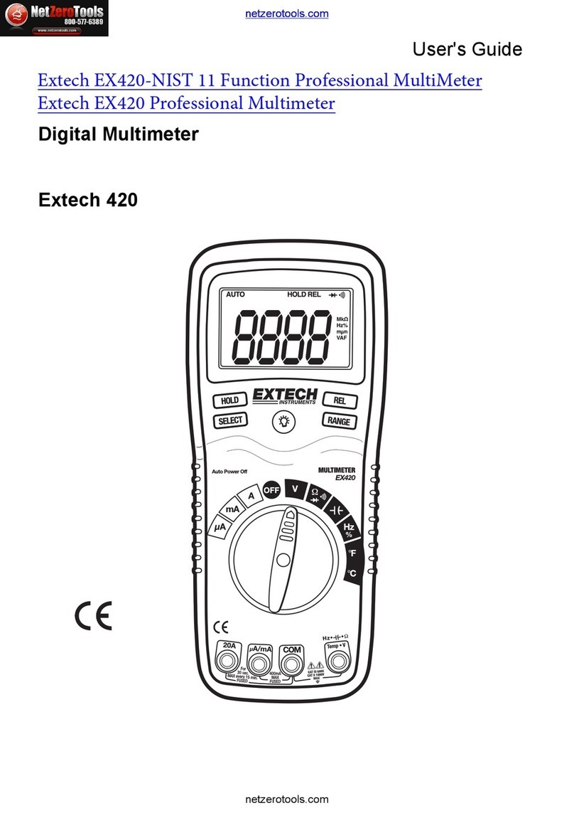 Extech Instruments EX420-NIST User manual
