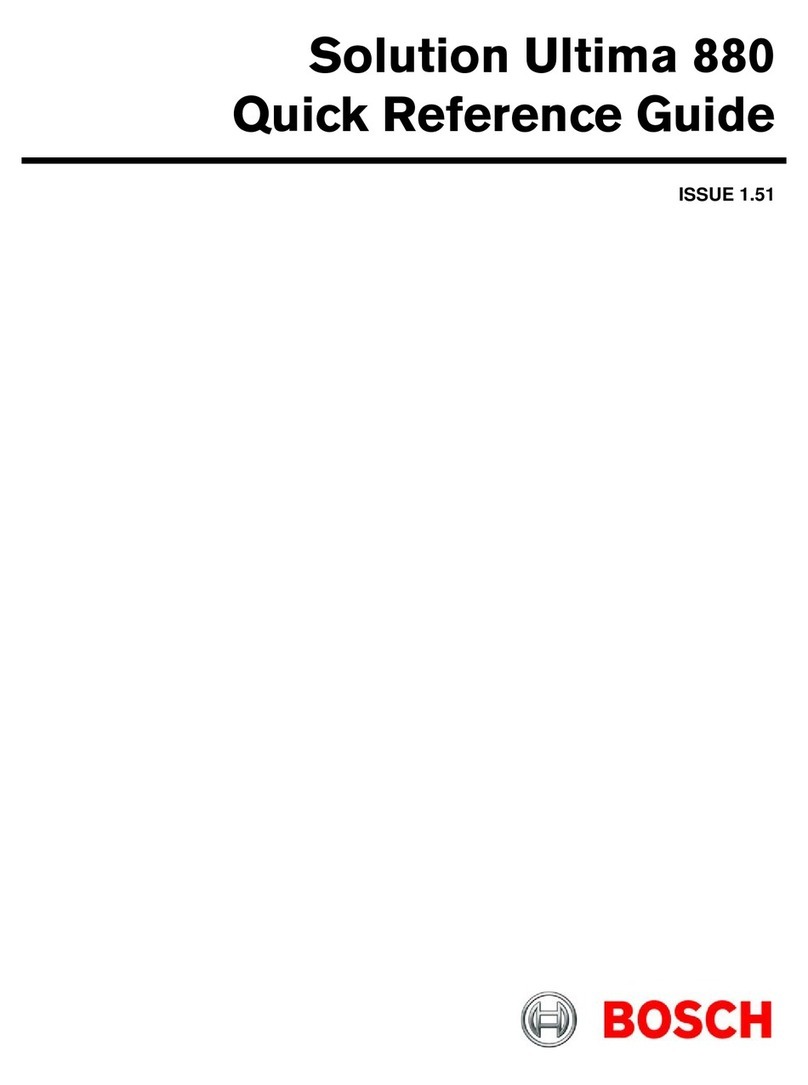 Bosch Solution Ultima 880 User manual