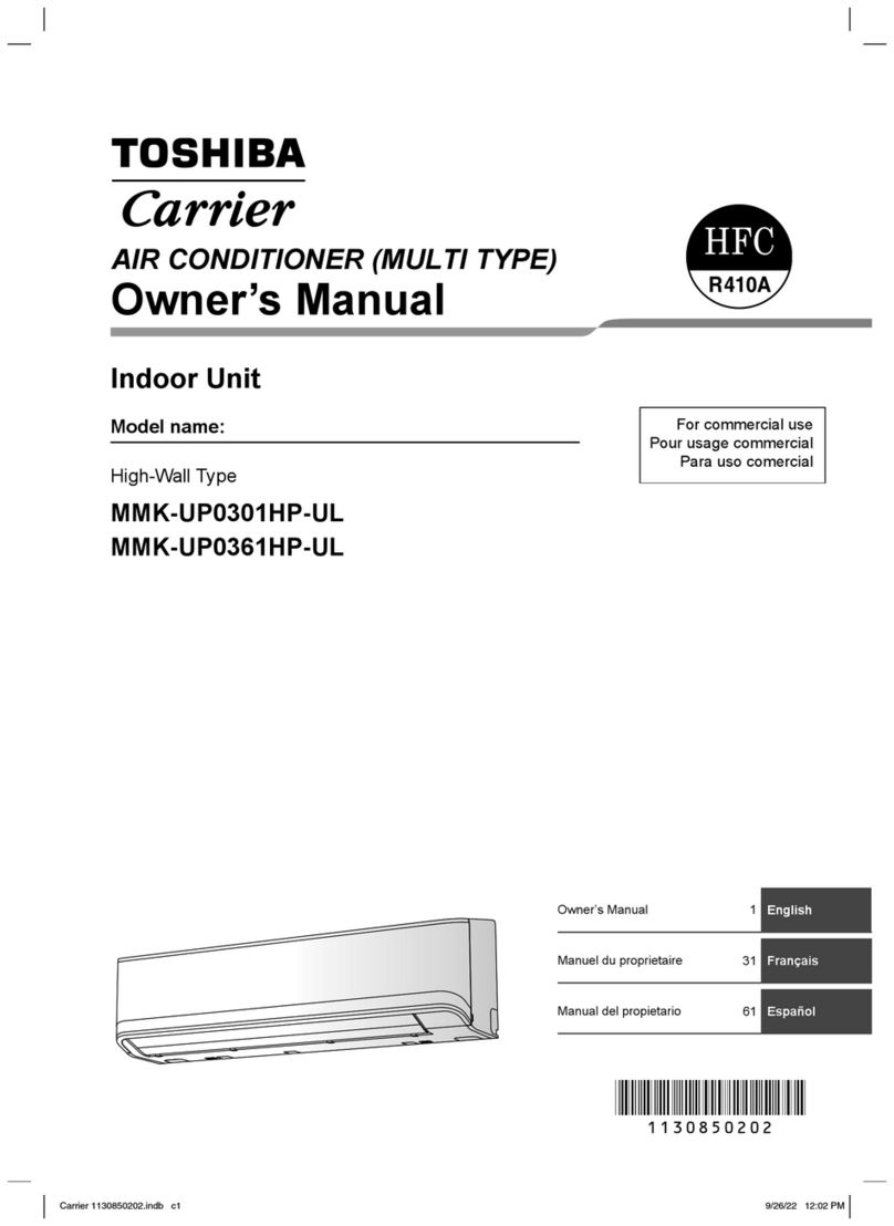 Toshiba MMK-UP0301HP-UL User manual