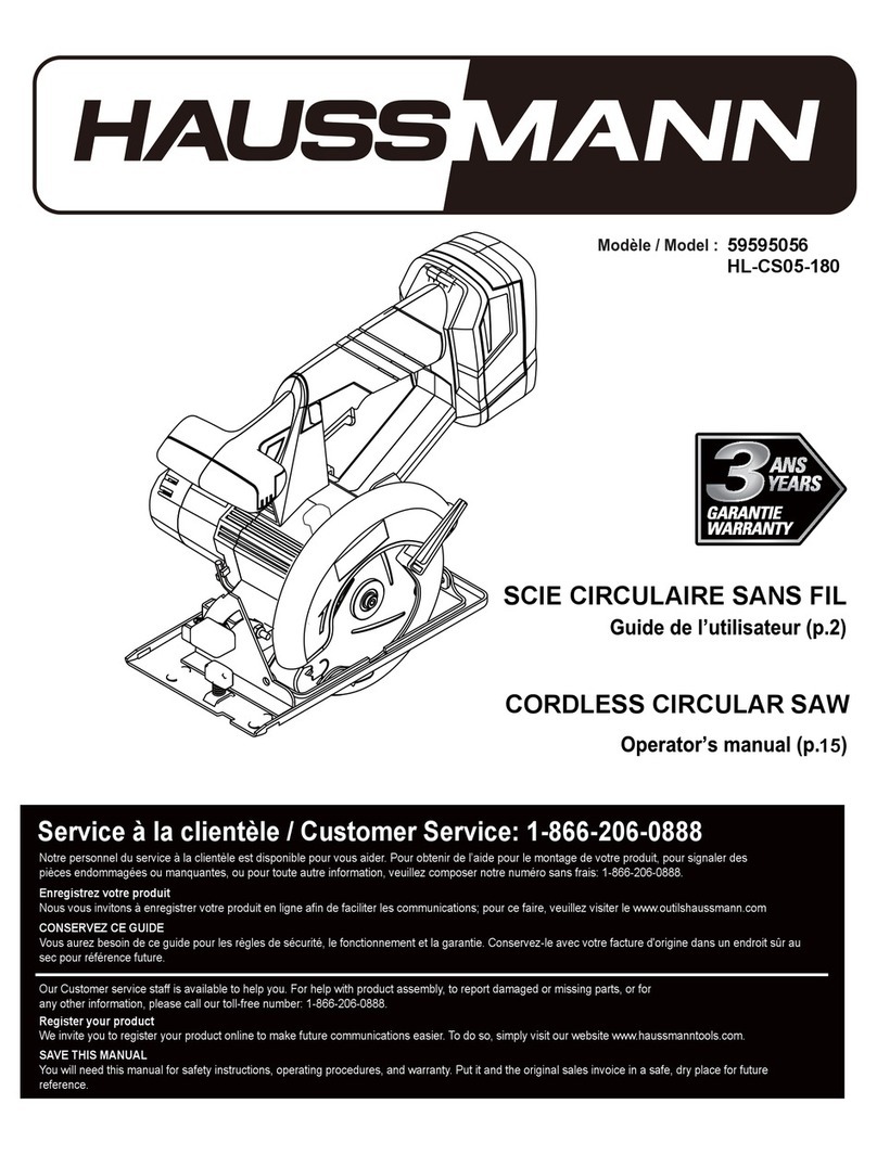 Haussmann HL-CS05-180 Operator's manual