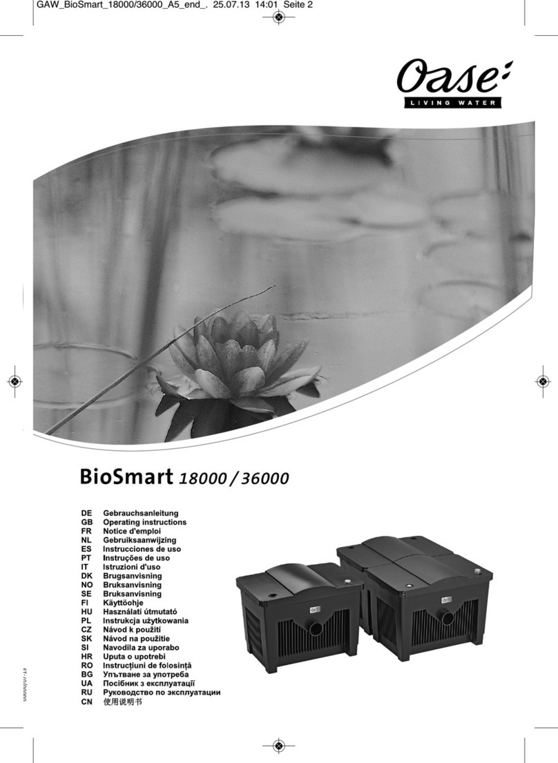 Oase BioSmart 36000 operating instructions