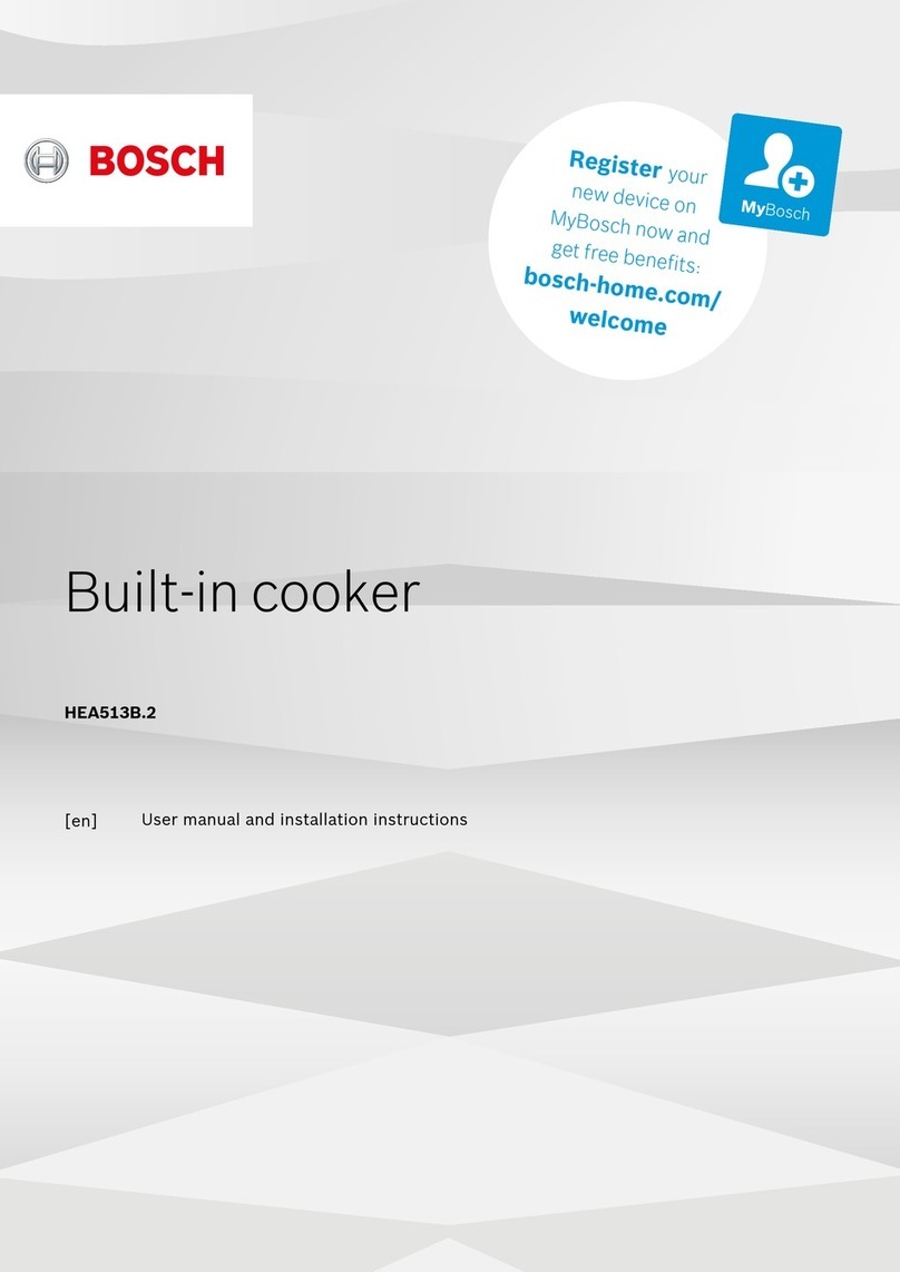 Bosch HEA513B 2 Series User manual and installation instructions