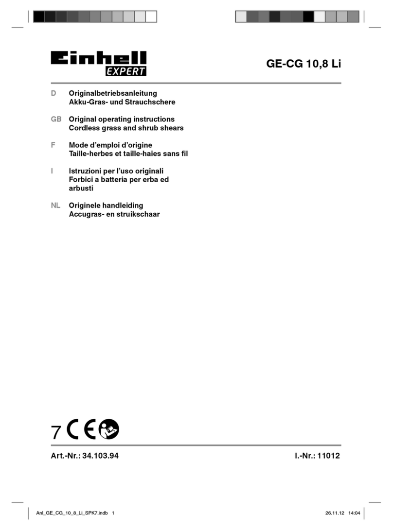 EINHELL Expert GE-CG 10,8 Li Original operating instructions