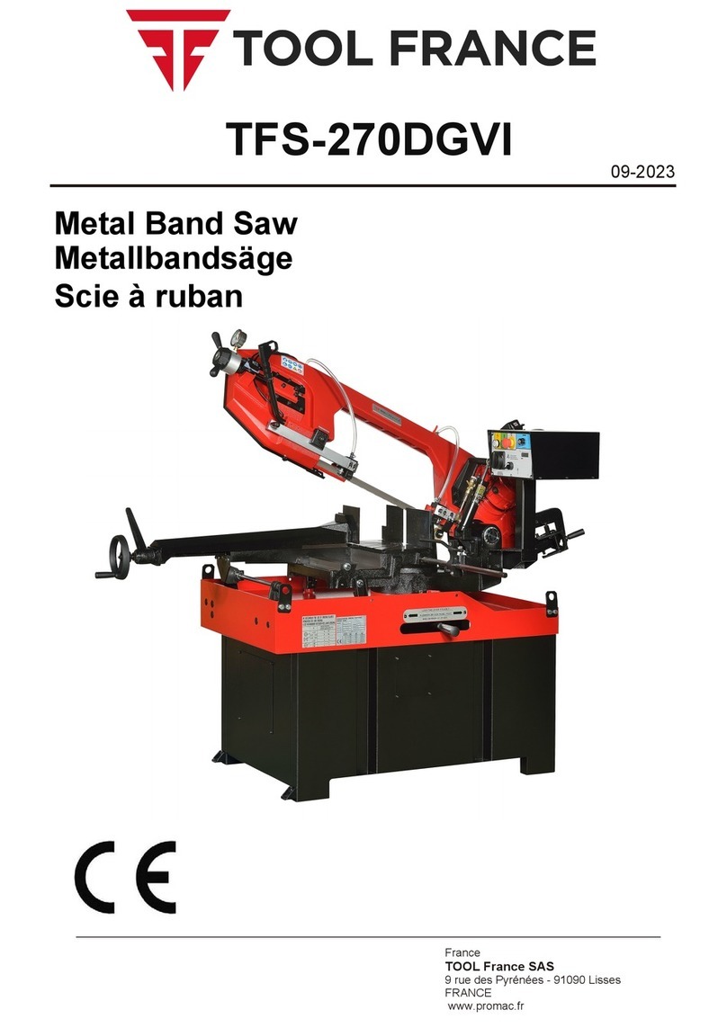 TOOL FRANCE TFS-270DGVI manual