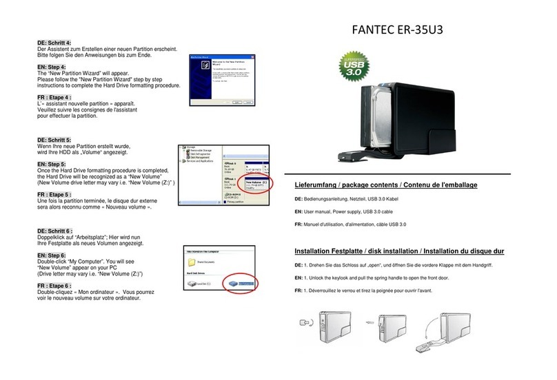 Fantec ER-35U3 User manual