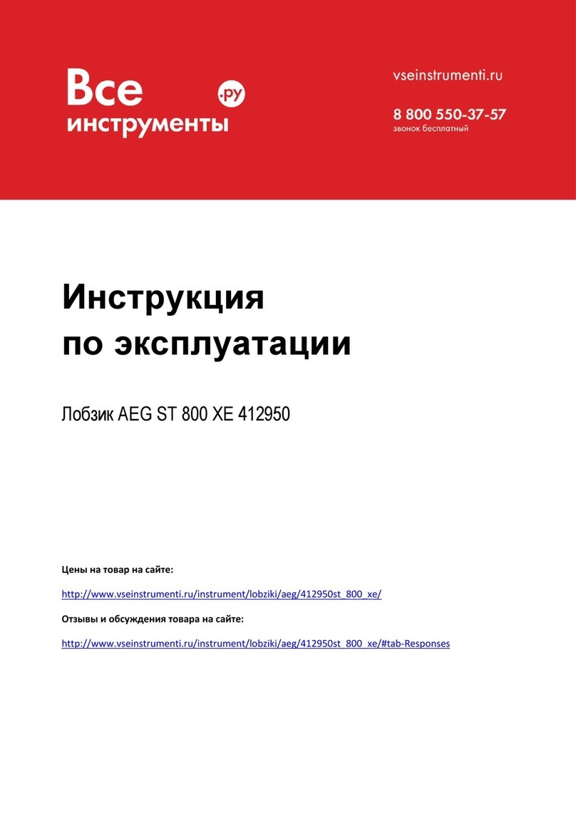 AEG 412950 User manual