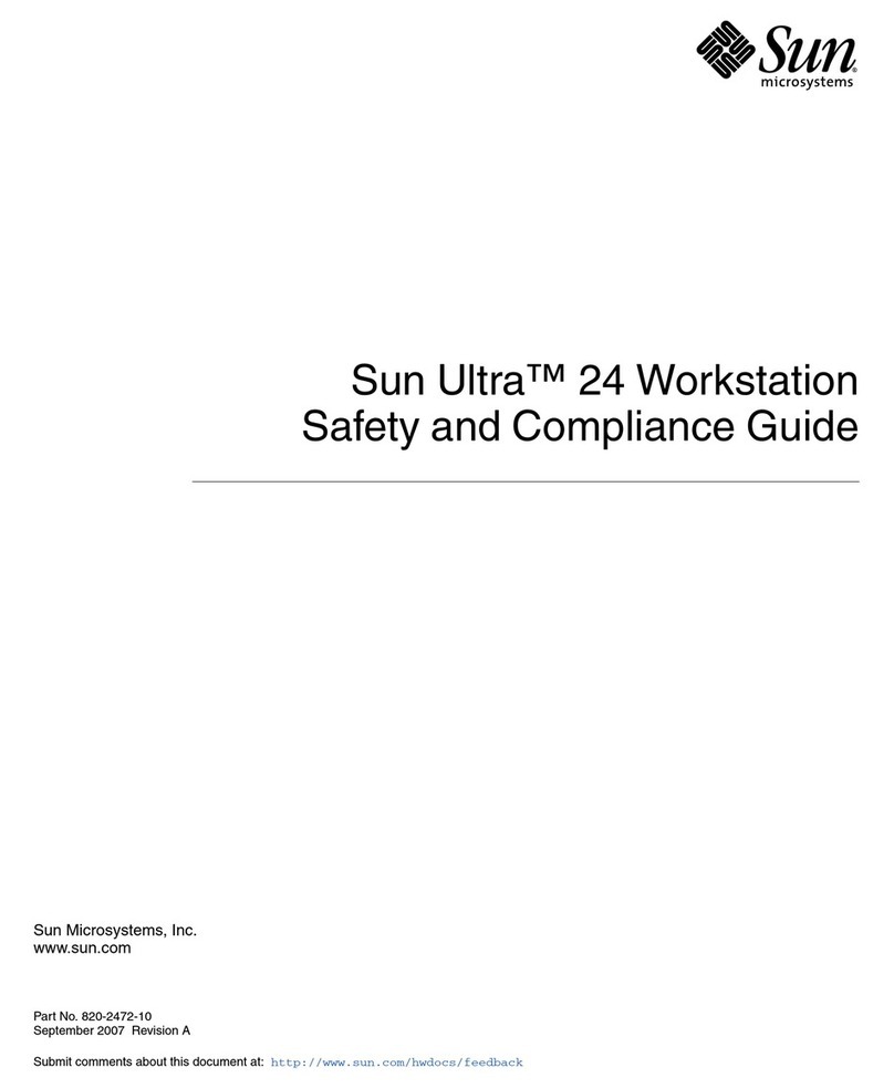 Sun Microsystems Ultra 24 Safety and compliance guide