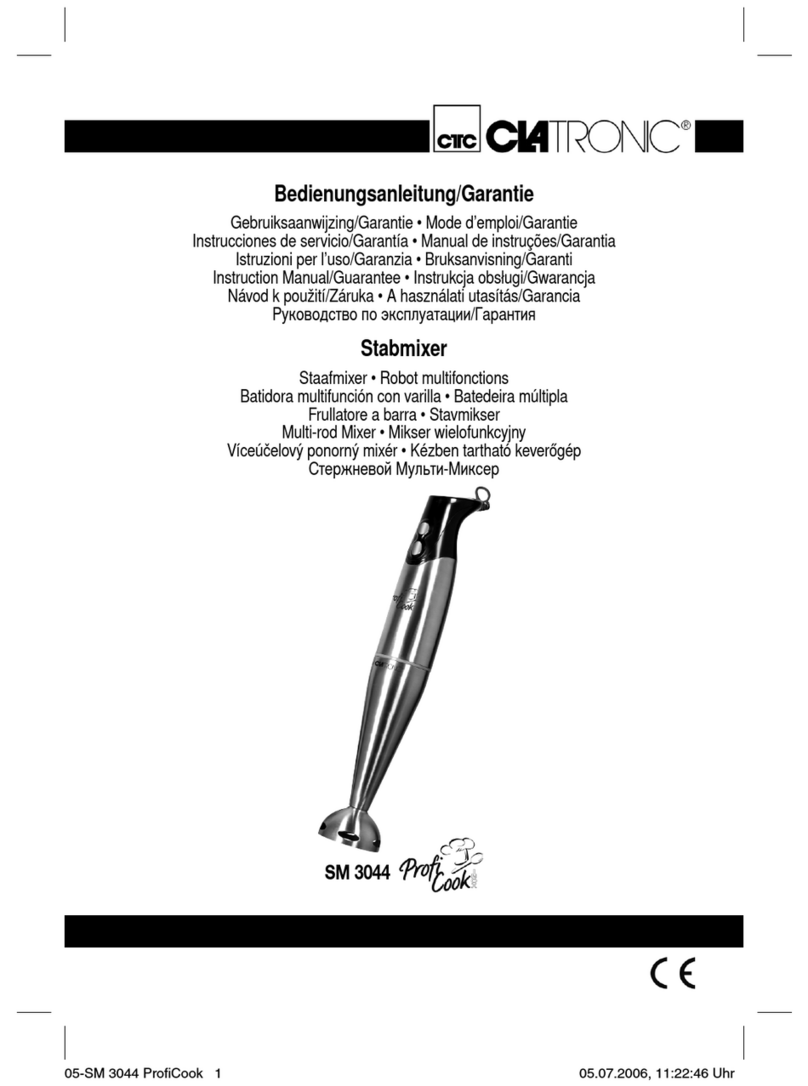 Clatronic ProfiCook SM 3044 User manual Clatronic ProfiCook SM 3044 User manual