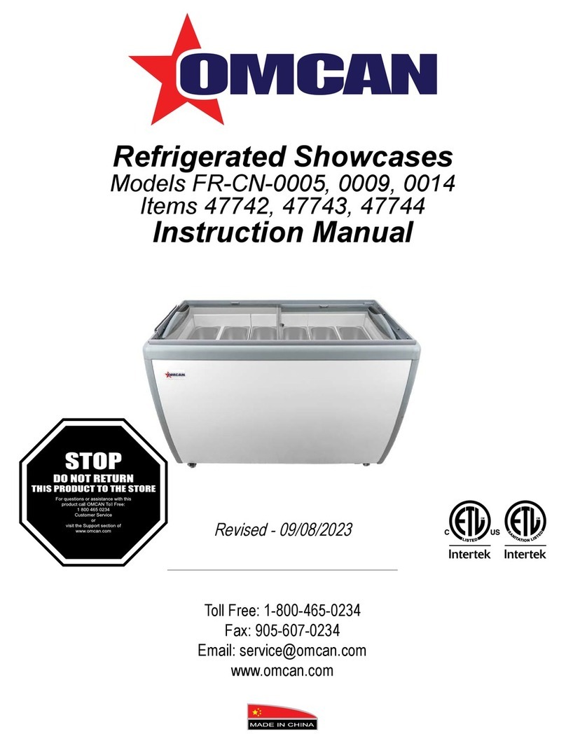 Omcan FR-CN-0005 User manual