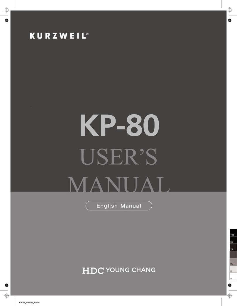 Kurzweil KP-80 user manual