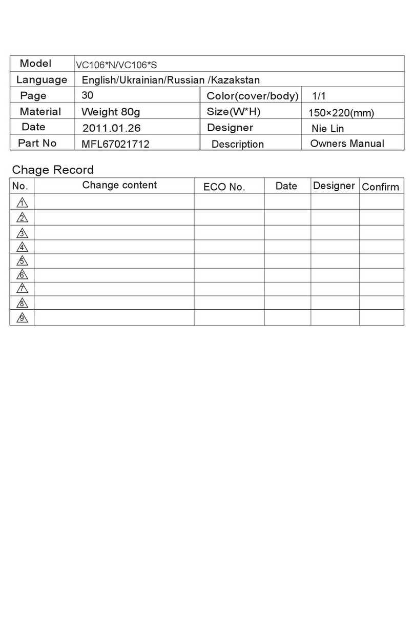 LG VC106 N Series owner's manual