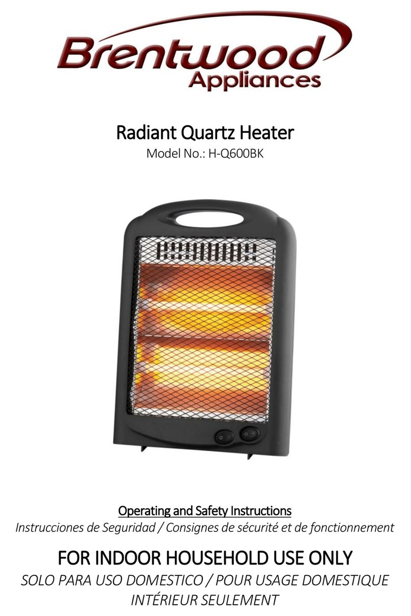 Brentwood Appliances H-Q600BK Operating and safety instructions
