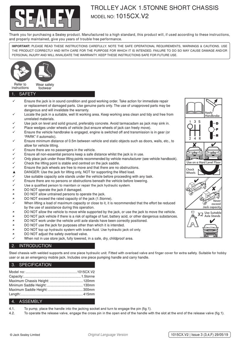 Sealey 1015CX.V2 User manual