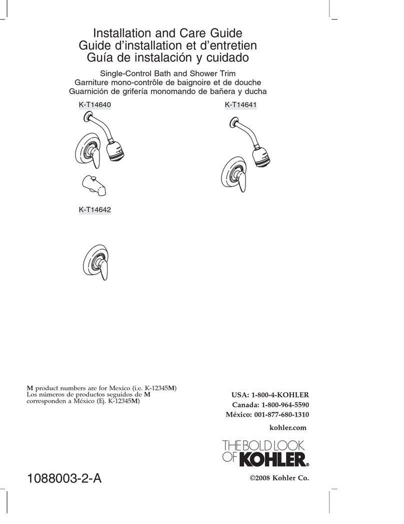 Kohler Cabriole K-T14641 Assembly instructions