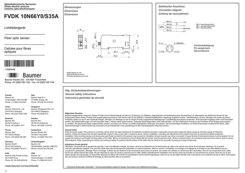 Baumer FVDK 10N66Y0/S35A User manual