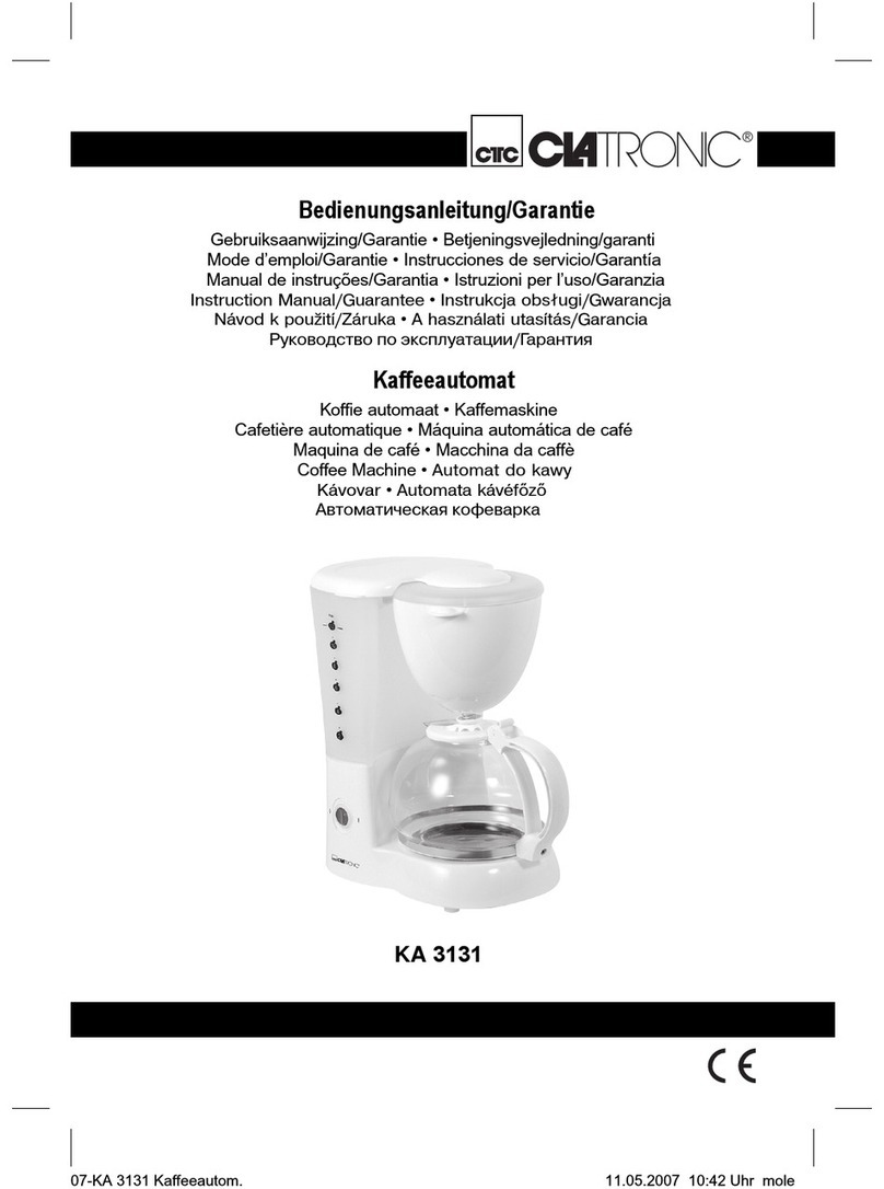 Clatronic KA 3131 instruction manual