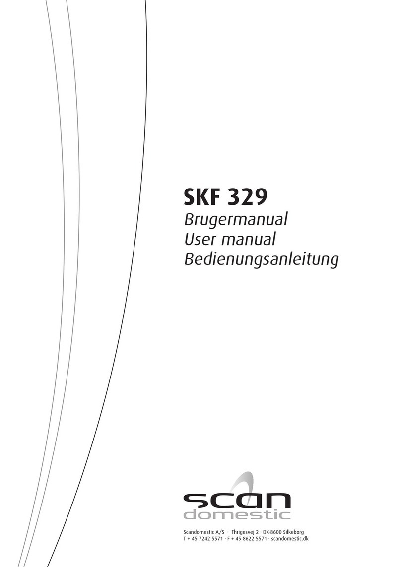 Scandomestic SKF 329 User manual
