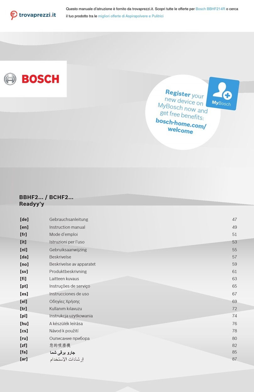 Bosch BBHF214R User manual