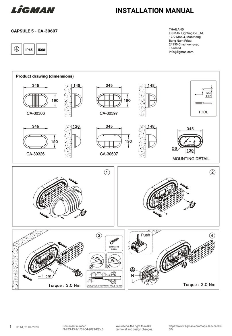 LIGMAN CA-30607 installation manual