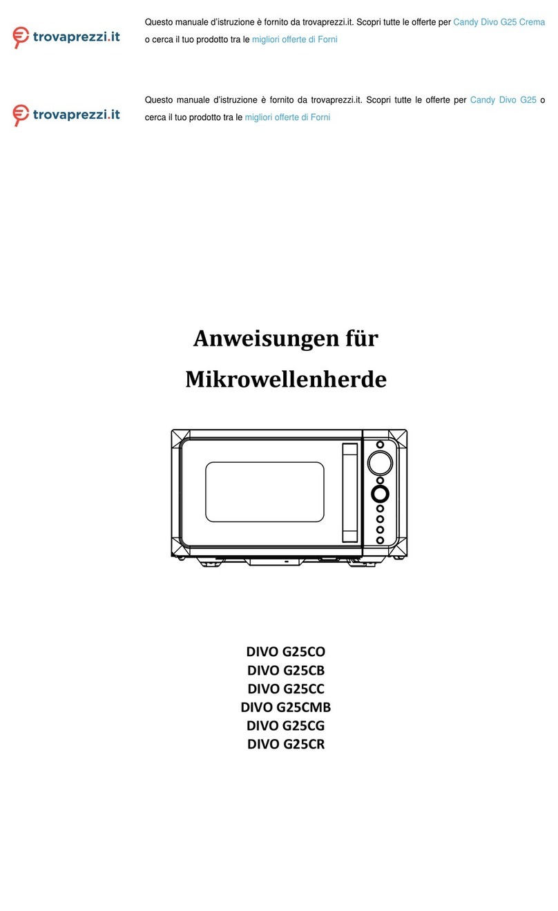 Candy DIVO G25CO instructions