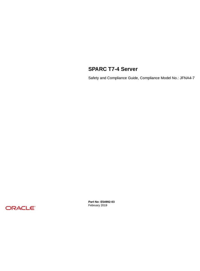Oracle JFNA4-7 Installation and operating manual