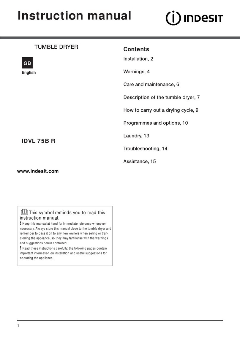 Indesit IDVL 75B R instruction manual