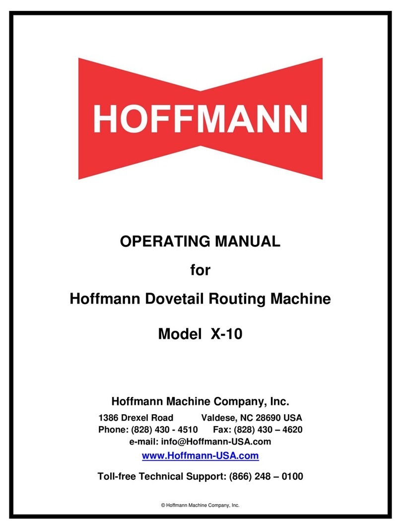 Hoffmann X-10 operating manual
