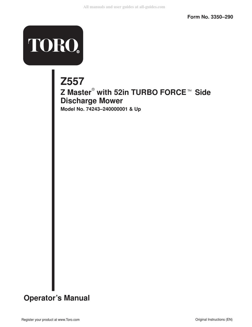 Toro Z MASTER Z557 User manual