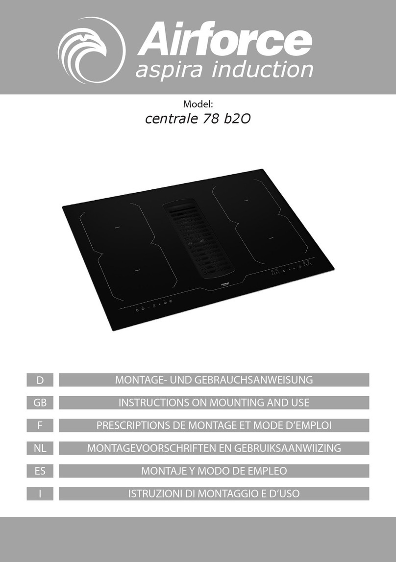 AIRFORCE centrale 78 b2O Instruction on mounting and use