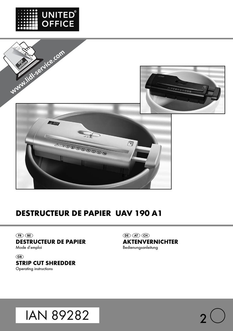 UNITED OFFICE 89282 operating instructions