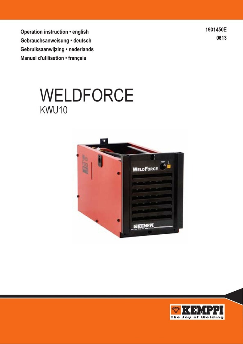 Kemppi WELDFORCE KWU10 Technical manual Kemppi WELDFORCE KWU10 Technical manual