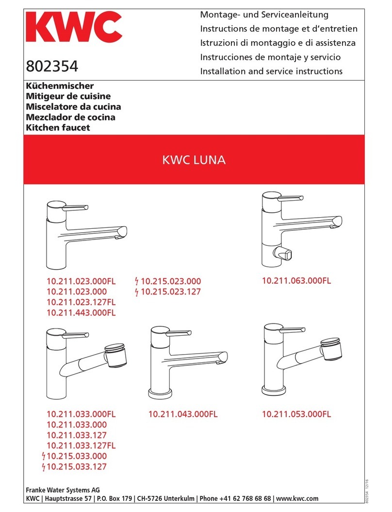 KWC LUNA 10.211.023.000FL Quick guide KWC LUNA 10.211.023.000FL Quick guide