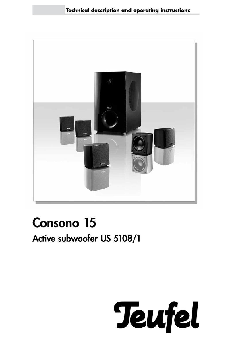 Teufel Consono 15 Technical description and operating instructions