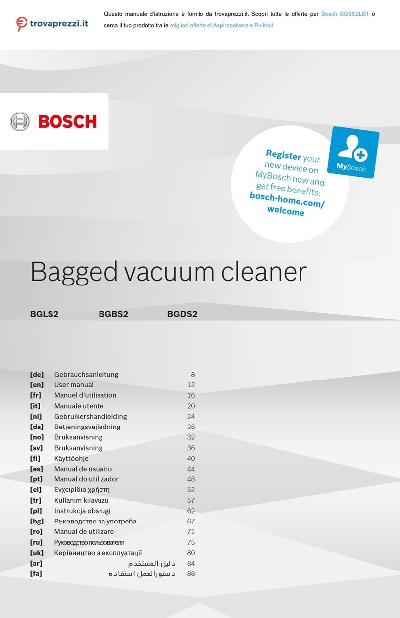Bosch BGBS2LB1 user manual Bosch BGBS2LB1 user manual