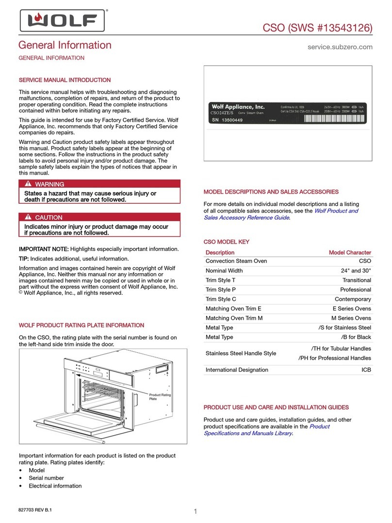 Wolf CSO24TE/S General information