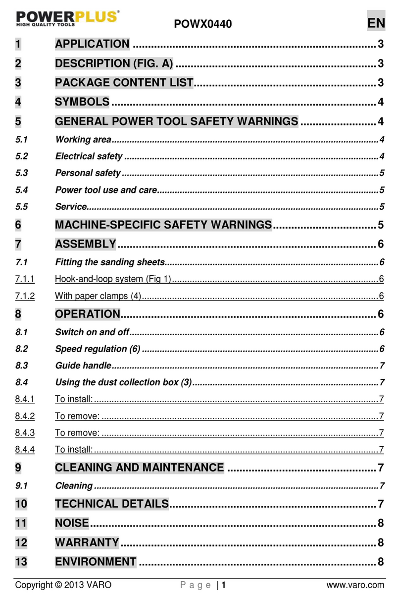 Powerplus POWX0440 User manual