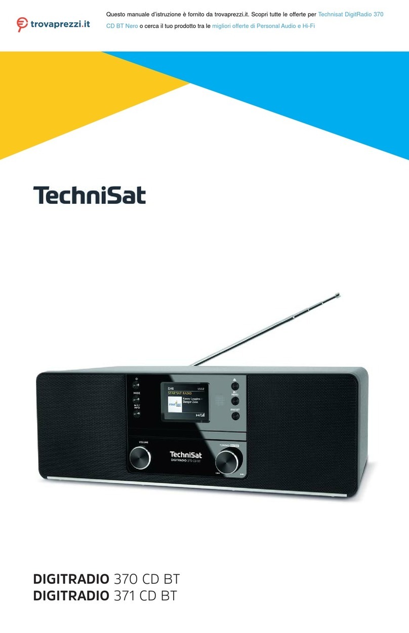 TechniSat DigitRadio 370 CD BT Nero User manual