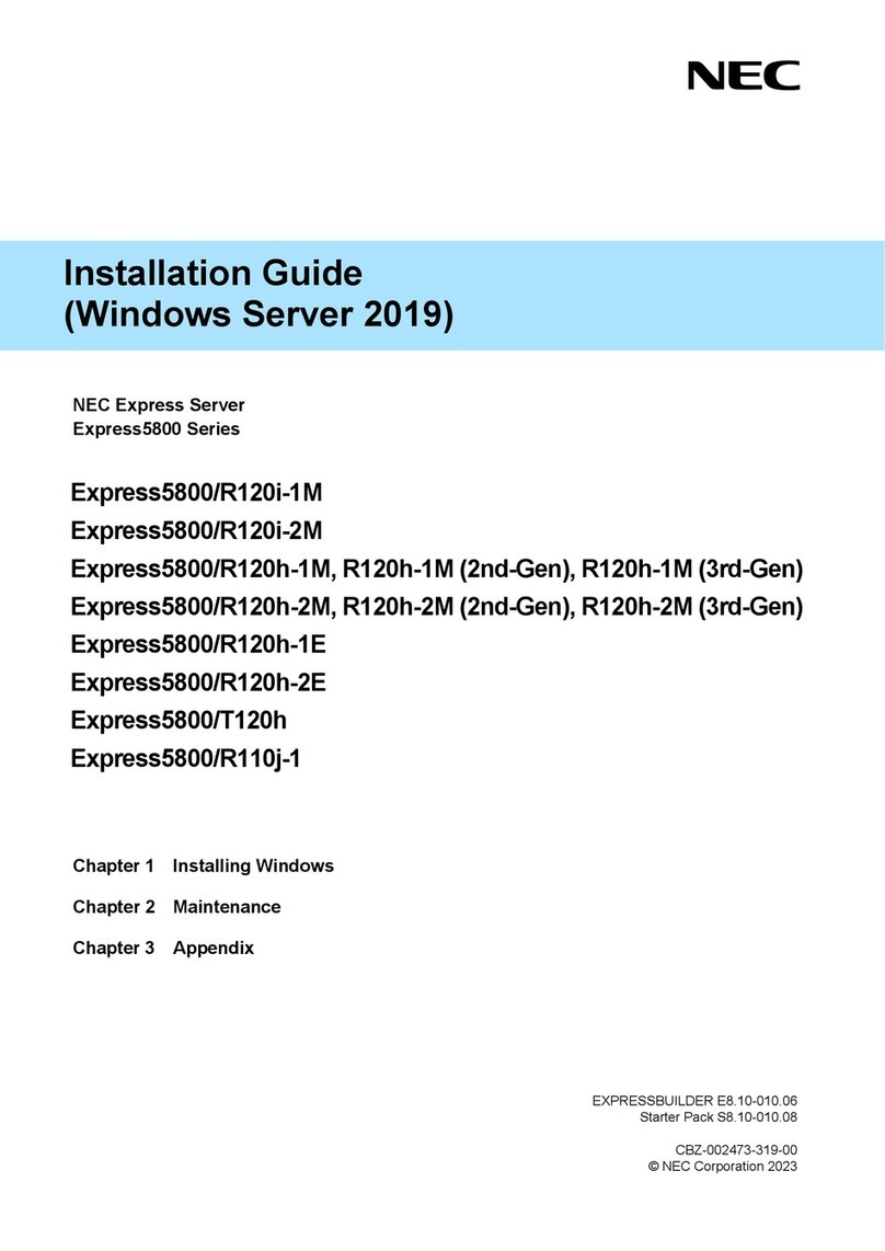 NEC Express5800/R120i-2M User manual